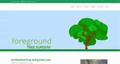 Desktop Screenshot of foregroundtreesurgery.co.uk